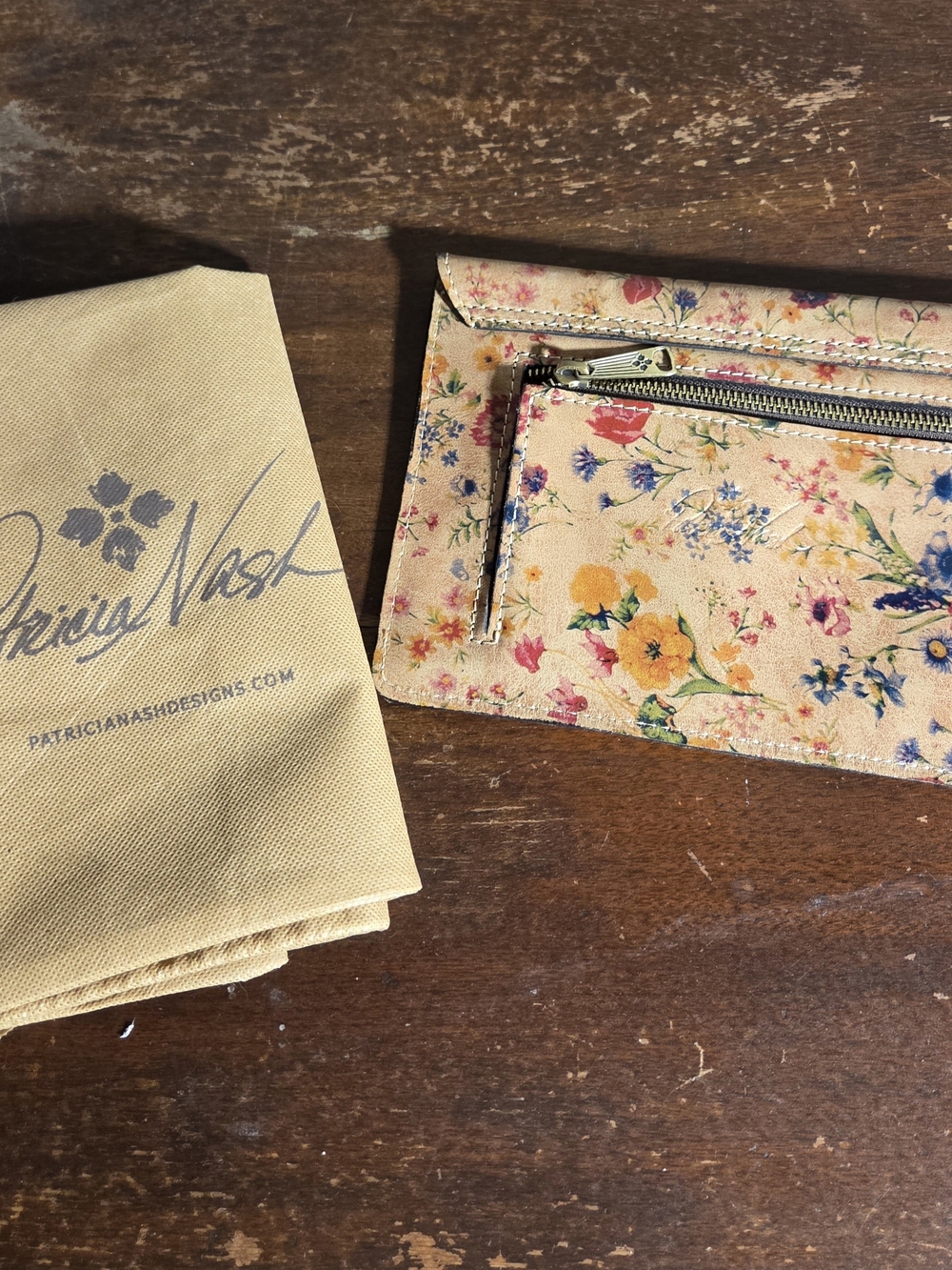 Patricia Nash Floral Zip Wallet Clutch